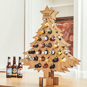 Custom Christmas Tree wine Advent Calendar Holder