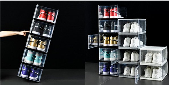 acrylic shoe boxes organizer