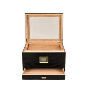 cigar box with drawer