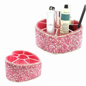 heart shaped acrylic cosmetic boxes