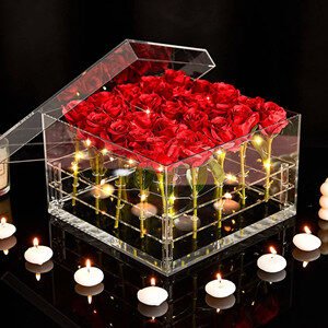 luxury acrylic flower box