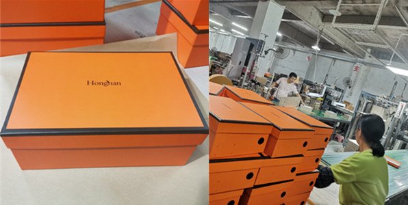 shoe boxes production