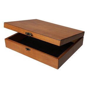 wooden boxes with lids