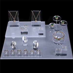 clear jewelry acrylic display